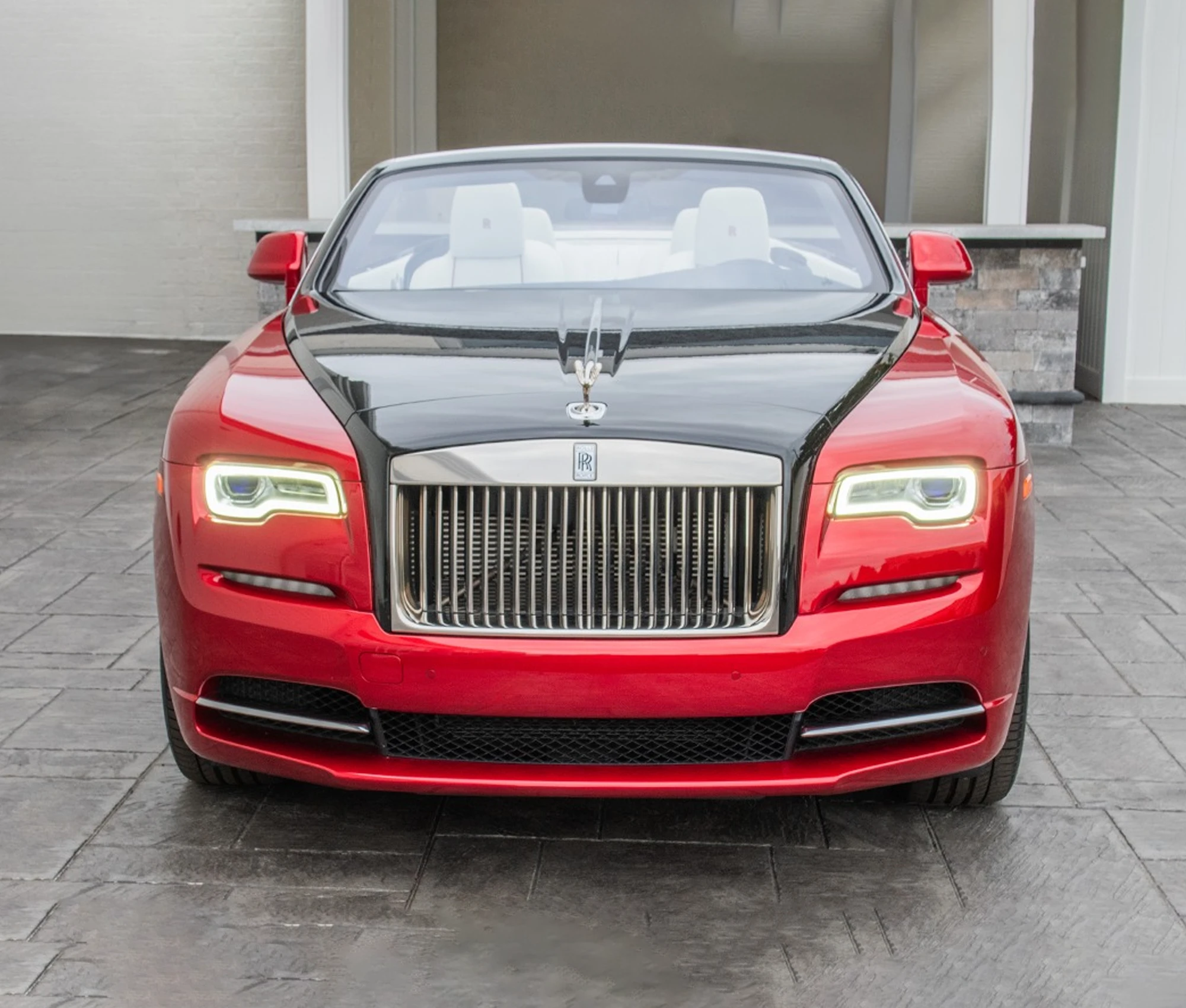 Red Rolls-Royce Dawn convertible