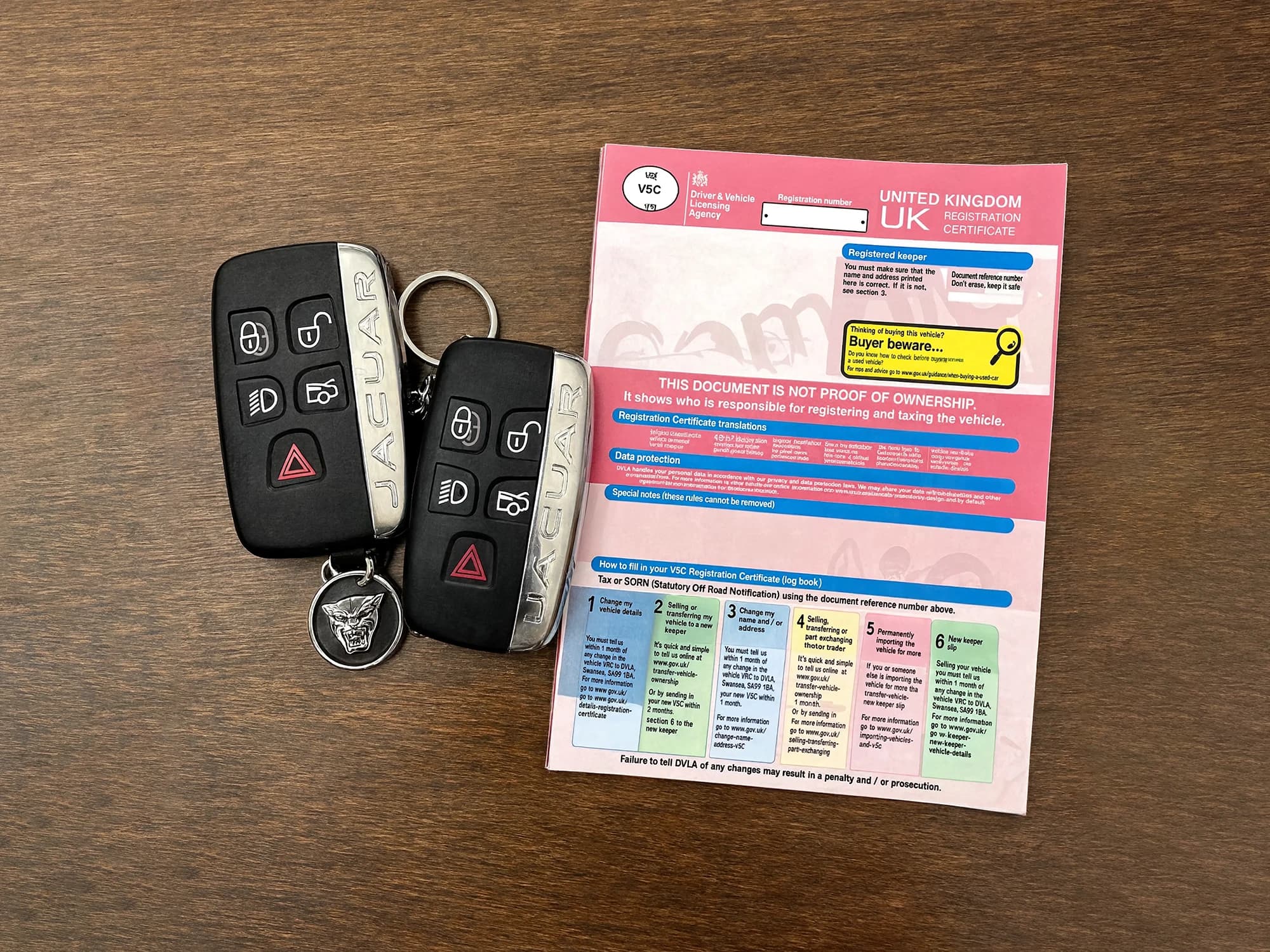 DVLA paperwork when you sell a broken car