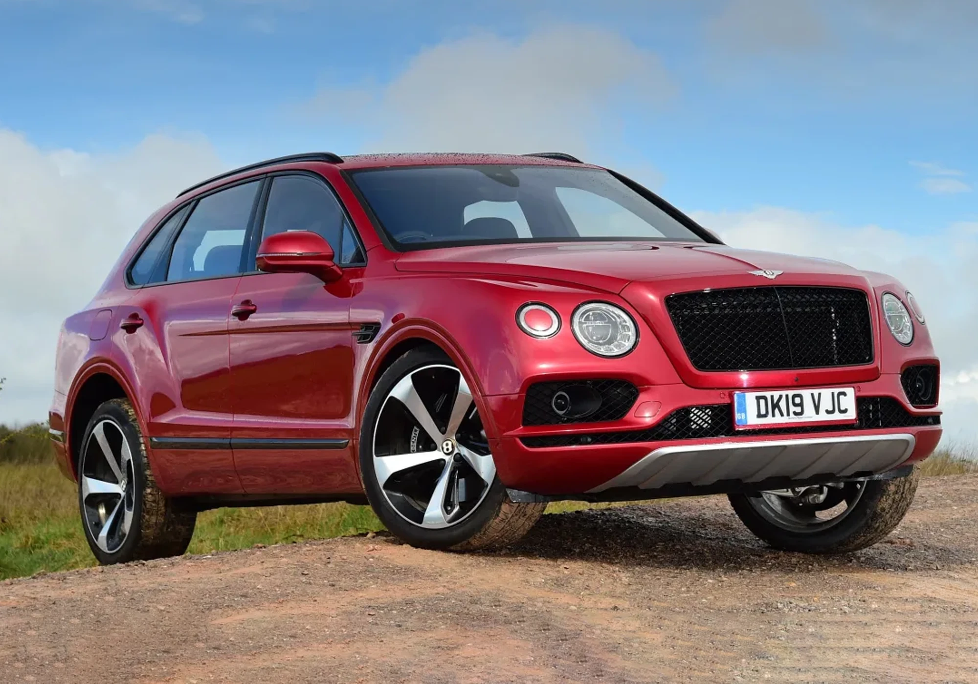 Red Bentley Bentayga — we collect your car and pay you the same day